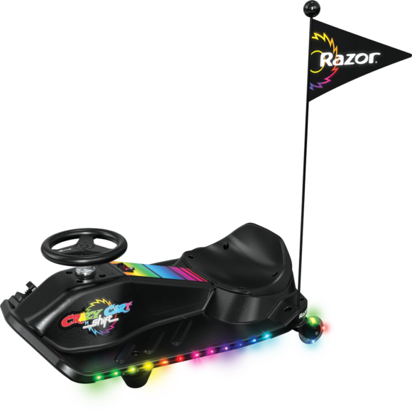 Gokart elektryczny dla dzieci Razor Crazy Cart Shift Lightshow - podświetlany drift kart