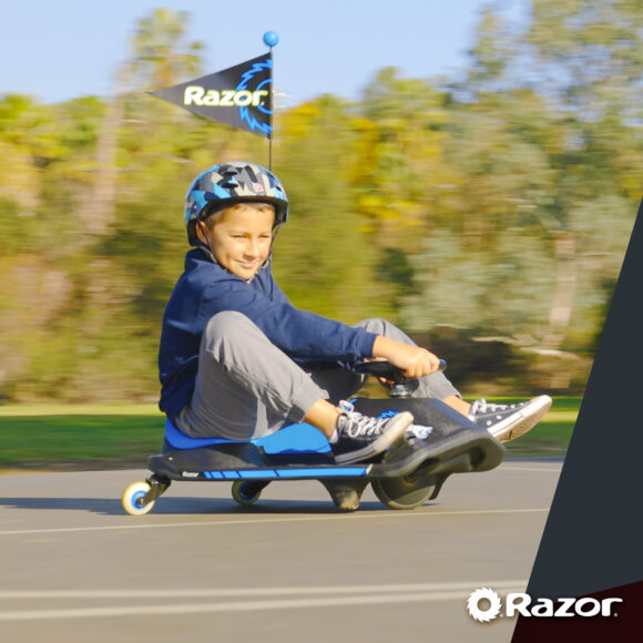 Gokart elektryczny Razor Crazy Cart Shift 2.0 - stabilny pojazd dla dzieci - obrazek 4