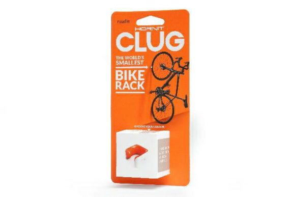 Uchwyt ścienny na rower HORNIT CLUG Roadie biało-pomarańczowy S (23-32 mm) - uchwyt rowerowy