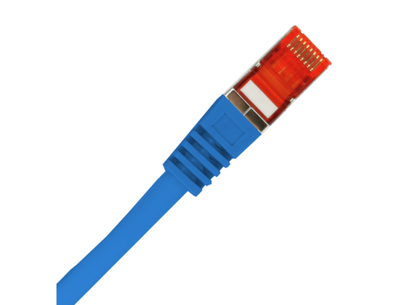 Patch-cord S/FTP kat.6A LSOH 2.0m niebieski ALANTEC - obrazek 2