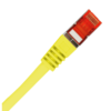 Patch-cord S/FTP kat.6A LSOH 0.5m żółty ALANTEC - obrazek 2