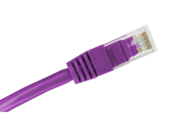 Patch-cord ALANTEC kat.6A U/UTP fioletowy 3m LSOH - obrazek 2