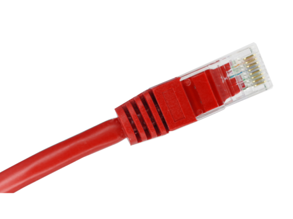Patch-cord U/UTP kat.6 PVC 0.5m czerwony ALANTEC - obrazek 2
