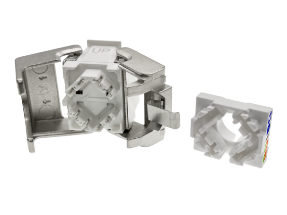 Moduł keystone RJ45 beznarzędziowy STP kat.6A PoE+ ALANTEC Plus - badanie jakości INTERTEK (USA) - PODWYŻSZONE PARAMETRY TRANSMISYJNE - obrazek 2