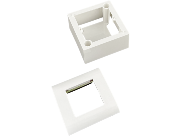 Puszka + support (metalowy) + ramka 45x45 (komplet 1M) ALANTEC - obrazek 2