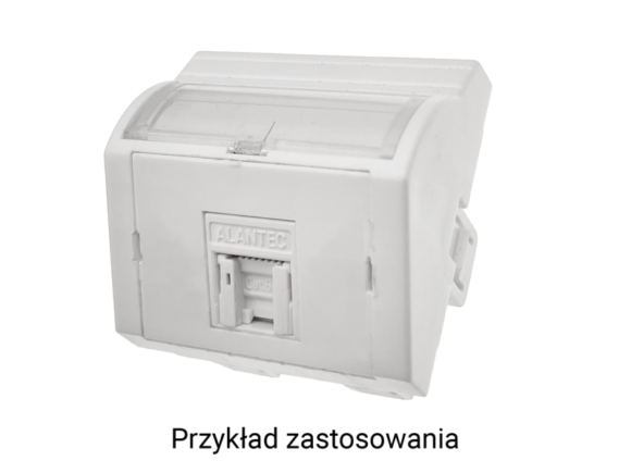 Adapter 45x45 1xRJ45 (wypukły kątowy) ALANTEC - obrazek 2