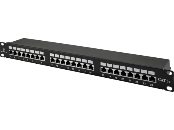 Patch panel STP kat.5e 24 porty LSA 1U ALANTEC - obrazek 2