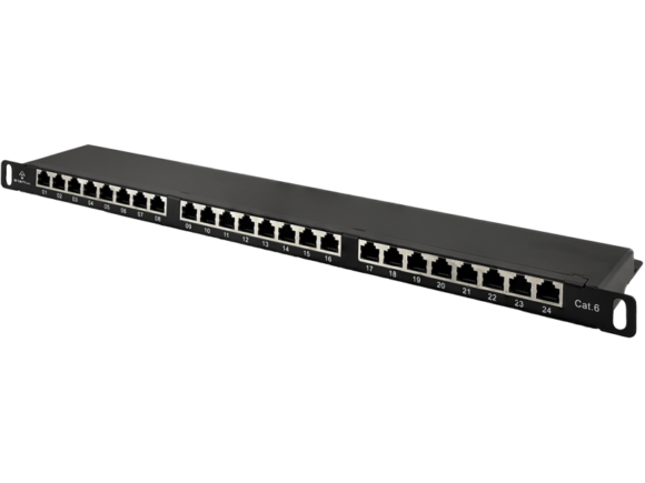Patch panel OPTIMUM STP kat.6 24 porty 0.5U ALANTEC - obrazek 2