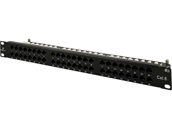 Patch panel OPTIMUM UTP kat.6 48 portów LSA 1U ALANTEC - obrazek 2