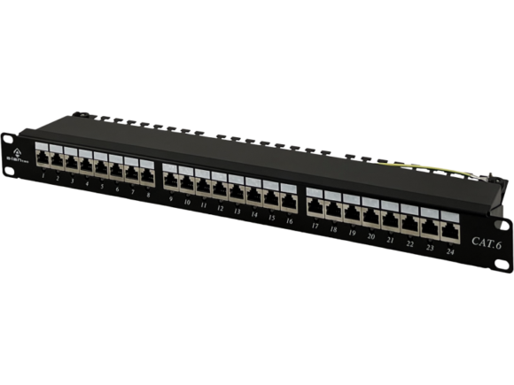 Patch panel NAVI LED STP kat.6 24 porty LSA 1U ALANTEC - obrazek 2