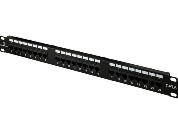 Patch panel NAVI LED UTP kat.6 24 porty LSA 1U ALANTEC - obrazek 2