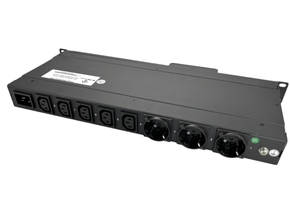 Listwa zasilająca SMART RACK 19" 1f - 5xC13+3xCEE7/5 monitoring środowiskowy i energii AVIZIO POWER - obrazek 2