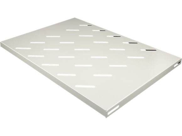 Półka stała 19" 1U głęb. 350mm do szaf zewnętrznych, szary, 4 punkty mocowania do boków stelaża ALANTEC - obrazek 2
