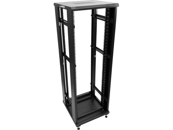 Szafa 36U 600x600, drzwi przednie szklane, os?ona tylna metalowa pe?na, zamek, 4 belki no?ne, 4 regulowane stopki, do samodzielnego monta?u, kolor czarny Q-LANTEC - obrazek 2