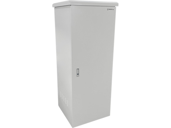 Zewn?trzna szafka rack IP55, stoj?ca 19" 42U 600x600, 4 belki no?ne, 4 przepusty kablowe, kolor szary ALANTEC - obrazek 2