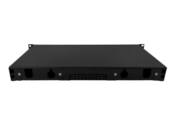 Przełącznica światłowodowa 12xSC duplex / 12xLC quad 19" 1U z płytą czołową oraz akcesoriami montażowymi (dławiki, opaski), wysuwalna ALANTEC - obrazek 3