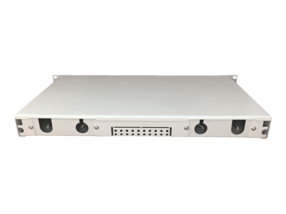 Przełącznica światłowodowa 12xSC duplex / 12xLC quad 19" 1U z płytą czołową oraz akcesoriami montażowymi (dławiki, opaski), wysuwalna   ALANTEC - obrazek 3
