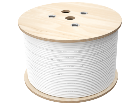Multi-kabel Q-LANTEC Multimedia 2 x U/UTP kat.5E + 2 x RG6 + 2 x FO G657A1, PVC, szary 500m - obrazek 3