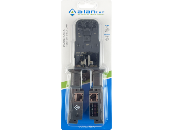 Zaciskarka 4P6P8P z testerem sieci LAN ALANTEC - obrazek 3