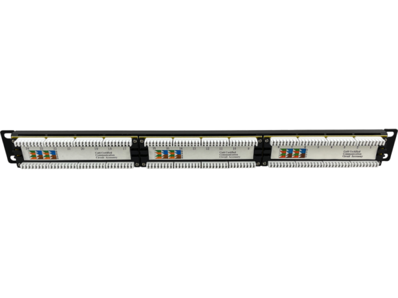 Patch panel 1U/19 cali UTP nieekranowany 24 porty kat. 6 złącza LSA Q-LANTEC - obrazek 3
