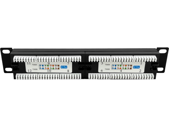 Patch panel UTP 12 portów LSA 10" 1U ALANTEC - obrazek 3