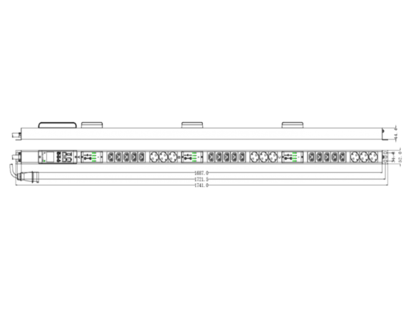 Zarządzalna listwa zasilająca 42U 3f - 15 x IEC C13 + 9 x CEE 7/5, zapewnia pełną kontrolę i zarządzanie zasobami sprzętowymi AVIZIO POWER - obrazek 3