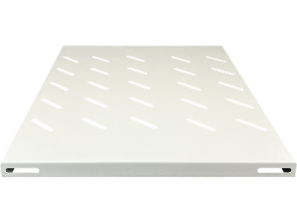 Półka stała 19" 1U głęb. 350mm do szaf zewnętrznych, szary, 4 punkty mocowania do boków stelaża ALANTEC - obrazek 3