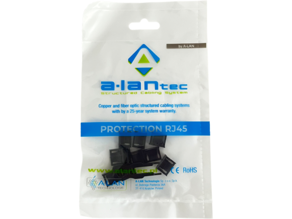 Blokada gniazda USB przed nieautoryzowanym wpięciem, kolor czarny (opakowanie 10 szt. + klucz) ALANTEC - obrazek 3