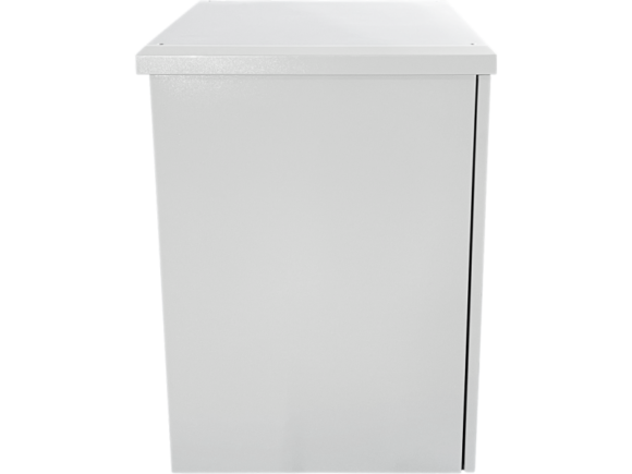 Zewnętrzna szafka rack IP55, wisząca 19" 12U 600x600, 4 belki nośne, 4 przepusty kablowe, kolor szary ALANTEC - obrazek 4