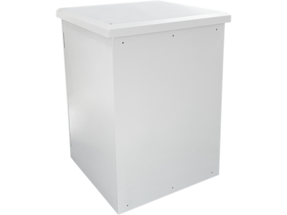 Zewnętrzna szafka rack IP55, wisząca 19" 12U 600x600, 4 belki nośne, 4 przepusty kablowe, kolor szary ALANTEC - obrazek 5