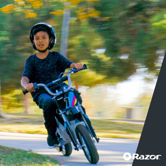 Motocykl elektryczny Razor MX350 Dirt czarny - wytrzymały cross dla młodzieży - obrazek 6