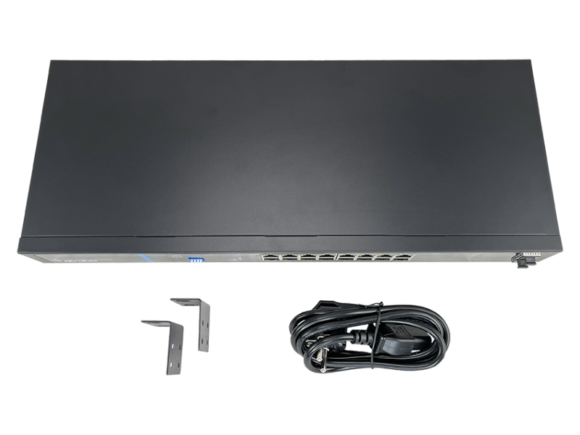 Niezarządzalny przełącznik (switch) 16 portów RJ45 PoE+ 1Gb/s + 2 porty SFP Uplink 1Gb/s (budżet mocy 150W) AVIZIO - obrazek 6