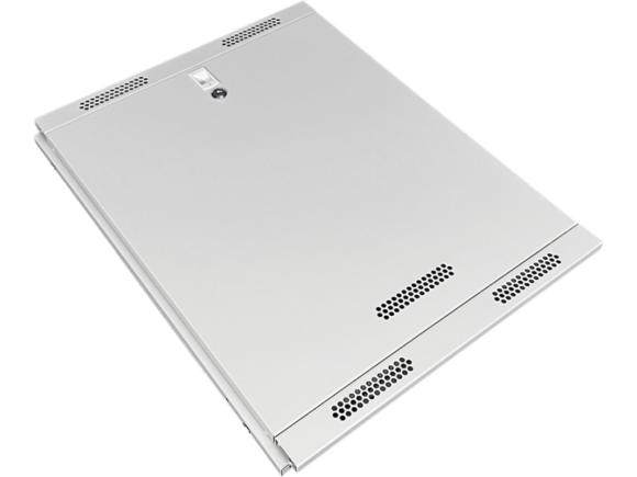Szafa wisząca 19" 9U 600x500, niedzielona, DRZWI METALOWE jednoskrzydłowe, tył osłona pełna, osłony boczne ruchome perforowane, kolor szary, 4 belki, FLAT PACK ALANTEC - obrazek 9