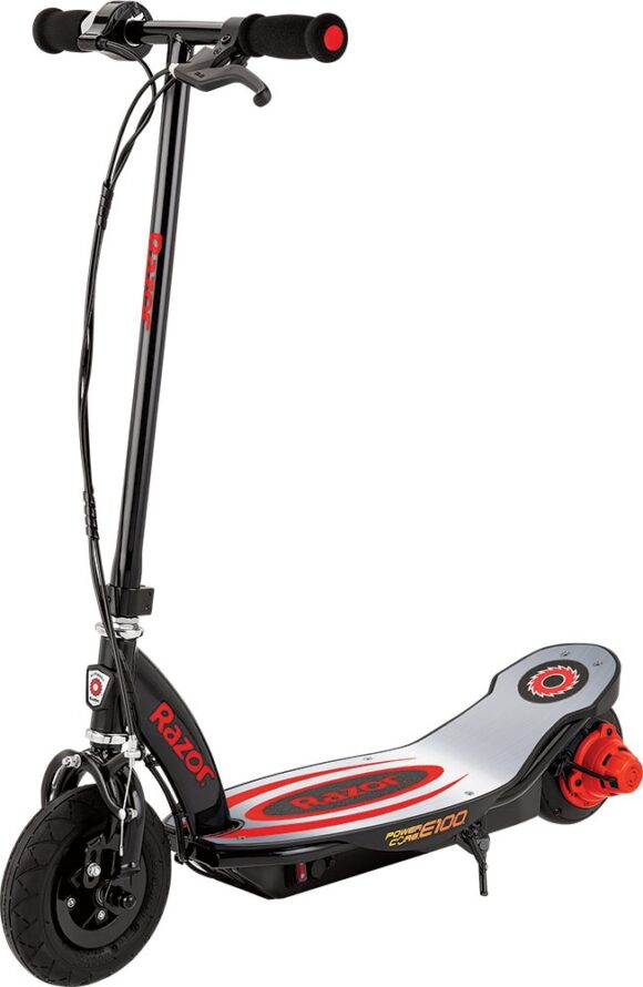 Hulajnoga elektryczna RAZOR E100 PowerCore czerwona aluminiowa - lekka i wytrzymała