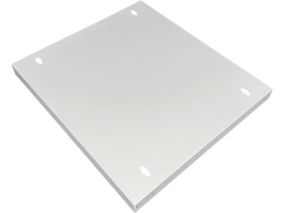 Szafa wisząca 19" 9U 600x500, niedzielona, DRZWI METALOWE jednoskrzydłowe, tył osłona pełna, osłony boczne ruchome perforowane, kolor szary, 4 belki, FLAT PACK ALANTEC - obrazek 10
