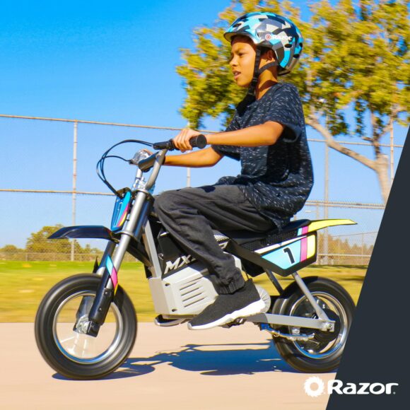 Motocykl elektryczny Razor MX350 Dirt czarny - wytrzymały cross dla młodzieży - obrazek 7