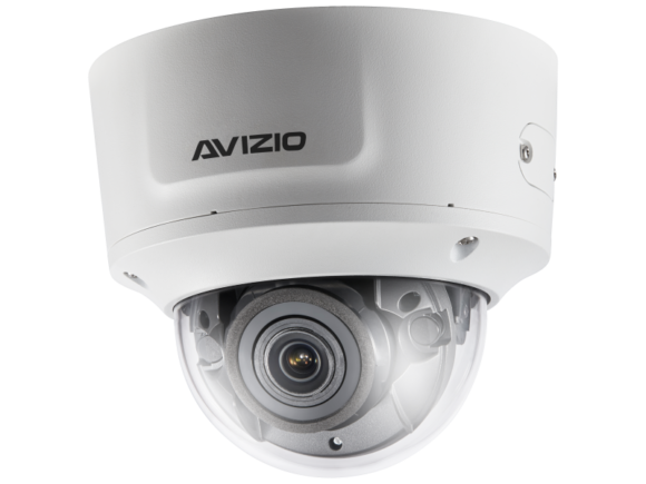 Kamera IP kopułkowa, 4 Mpx, 2.8-12mm, IK10 wandaloodporna, obiektyw zmotoryzowany zmiennoogniskowy AVIZIO