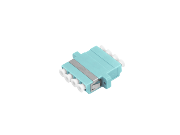 Adapter światłowodowy multimodowy OM3 LC quad ALANTEC