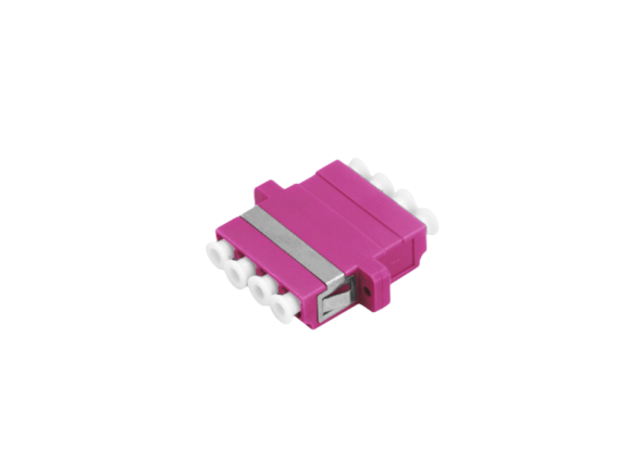 Adapter światłowodowy multimodowy OM4 LC quad ALANTEC