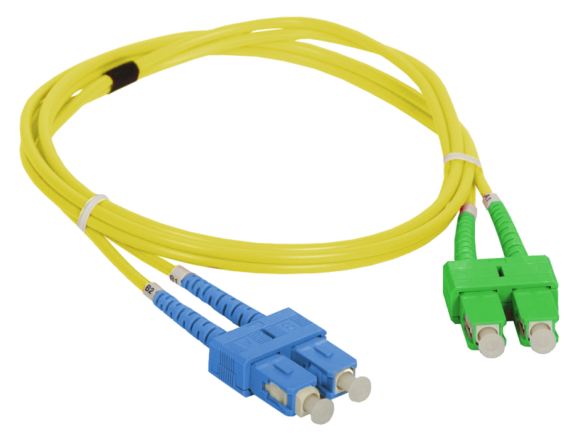 Patch cord SM SC/APC-SC duplex 9/125 1.0m ALANTEC
