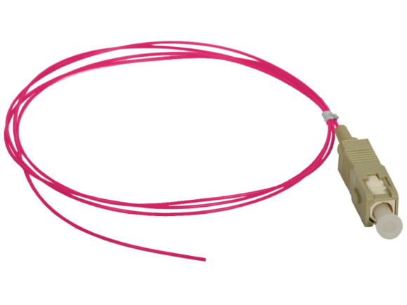 Pigtail MM OM4 1G 50/125 wtyk SC dł. 2 m "EASY STRIP" ALANTEC