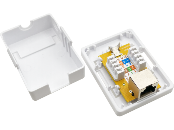 Gniazdo natynkowe STP kat.5e 1xRJ45 ALANTEC