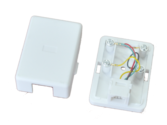 Gniazdo natynkowe telefoniczne, UTP 1xRJ11 (6p4c) ALANTEC