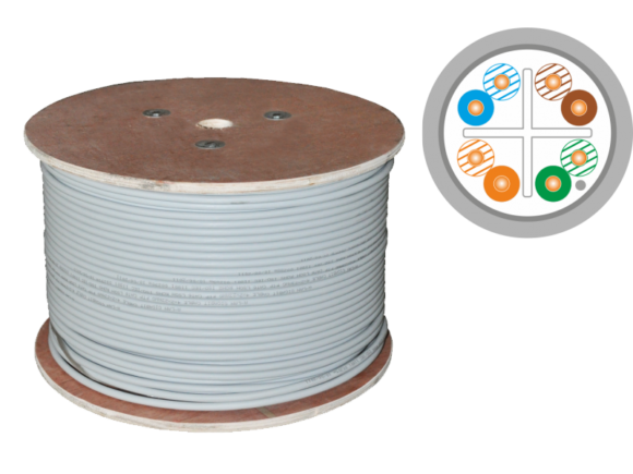 Kabel F/UTP kat.5e LSOH B2ca FireHardy 4x2x24 AWG - 500m 25 lat gwarancji, badanie jako?ci laboratorium INTERTEK (USA) ALANTEC