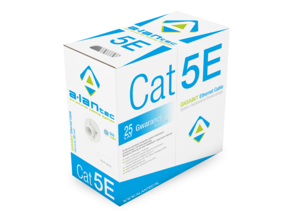 Kabel F/UTP kat.5e PVC 4x2x24AWG Eca 305m 25 lat gwarancji, badanie jakości laboratorium INTERTEK (USA) ALANTEC