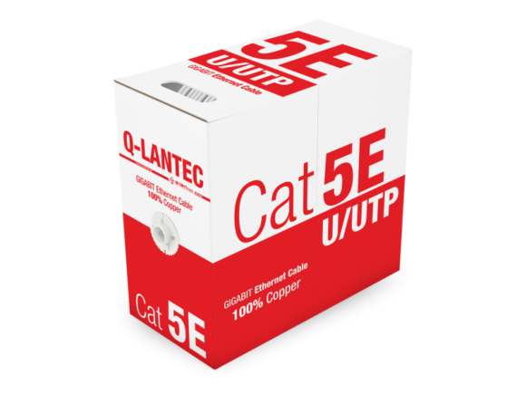 Kabel sieciowy UTP kat.5e PVC Eca Q-LANTEC - 305m - 10 lat gwarancji.