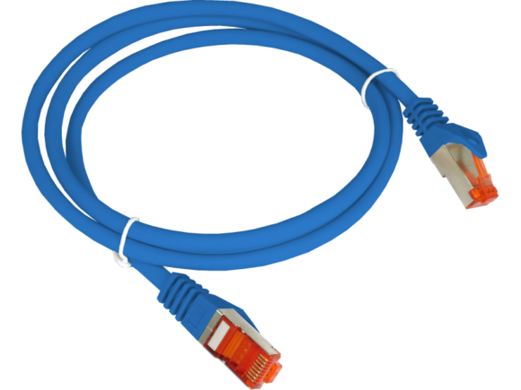Patch-cord S/FTP kat.6A LSOH 2.0m niebieski ALANTEC