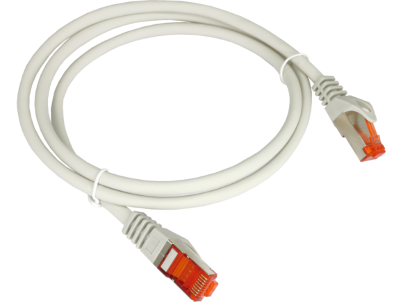 Patch-cord F/UTP kat.6 PVC 0.25m szary ALANTEC