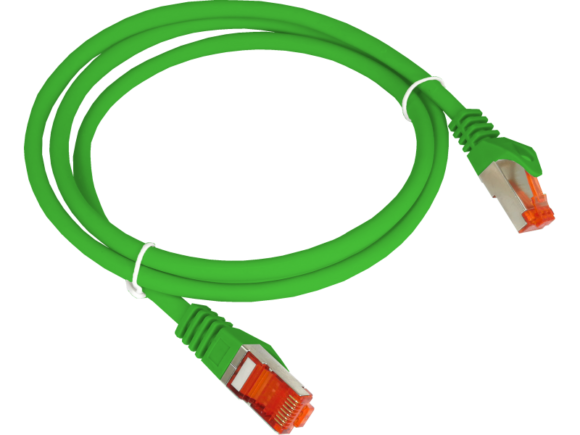 Patch-cord F/UTP kat.6 PVC 3.0m zielony ALANTEC