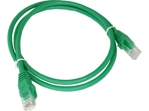 Patch-cord U/UTP kat.6 PVC 2.0m zielony ALANTEC